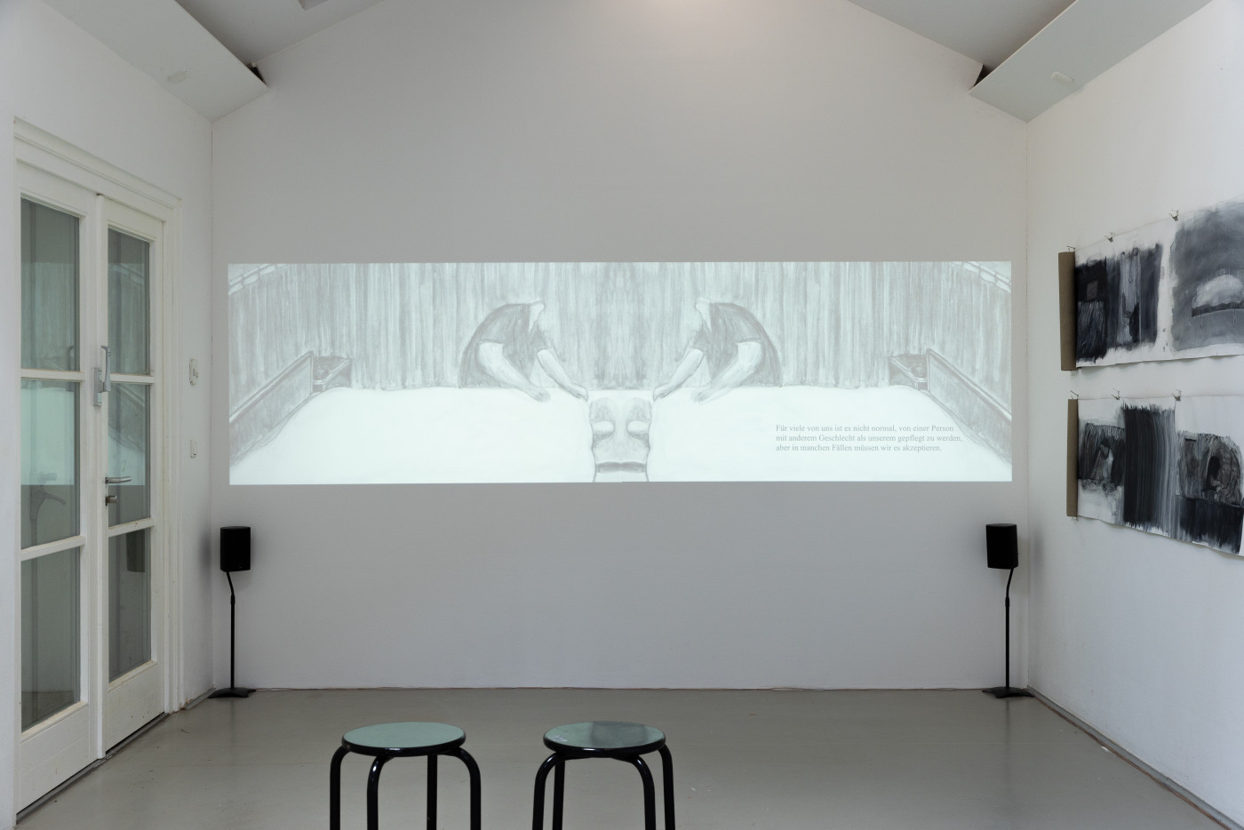 Geschichten, die wir uns vorstellen, Geschichten, die uns verbinden  mit Lizza May David, Fumiko Kikuchi, Thaís Omine, Park Kyong Ju, kuratiert von Kathy-Ann Tan. Kunstverein Langenhagen 2025. Fotos: Andre Germar.